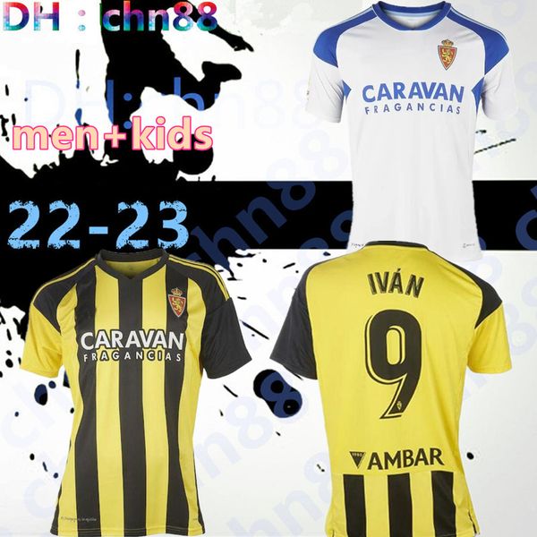men kids kit 22 23 real zaragoza fran gamez soccer jerseys zapater 2022 2023 home jersey pombo shinji kagawa football shirts guti javi ros, Black;yellow
men kids kit 22 23 real zaragoza fran gamez soccer jerseys zapater 2022 2023 home jersey pombo shinji kagawa football shirts guti javi ros, Black;yellow
