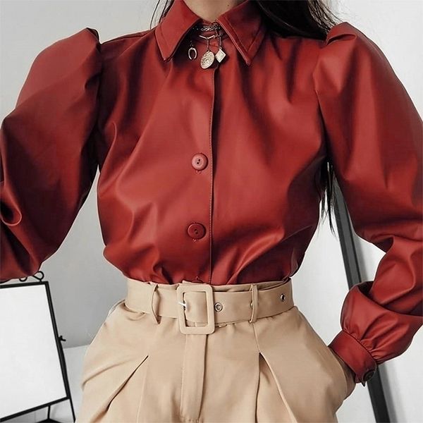 gold hands autumn leather blouse women long sleeve puff blouse vintage shirt female winter casual fashion street casual blouse y200402, White
gold hands autumn leather blouse women long sleeve puff blouse vintage shirt female winter casual fashion street casual blouse y200402, White