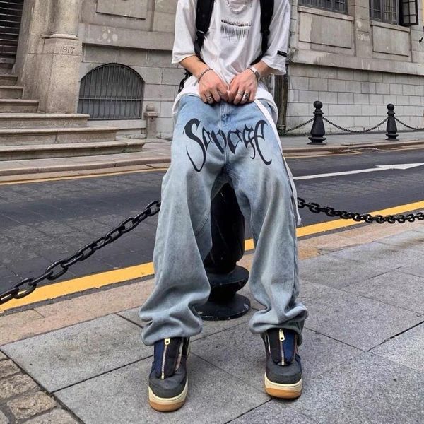 men's jeans loose-fitting for spring 2022 the retro print trend hip hop denim pants are selling well xxxl, Blue
men's jeans loose-fitting for spring 2022 the retro print trend hip hop denim pants are selling well xxxl, Blue