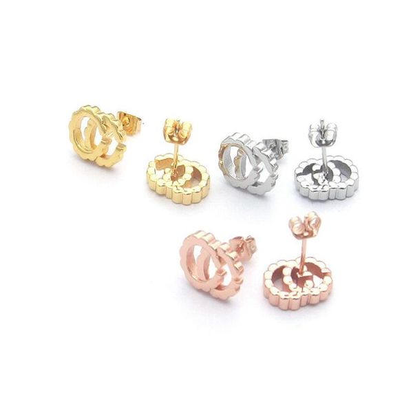 never fade factory simple large silver g stud earring jewelry gold rose 3 colors earrings for women men wedding 310r, Golden;silver
never fade factory simple large silver g stud earring jewelry gold rose 3 colors earrings for women men wedding 310r, Golden;silver