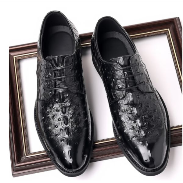 Oxford Shoes Men PU Low Heel Solid Color Lace Up Fold Decoration Comfortable Breathable Classic Business Dress Shoes DP180, Clear
Oxford Shoes Men PU Low Heel Solid Color Lace Up Fold Decoration Comfortable Breathable Classic Business Dress Shoes DP180, Clear