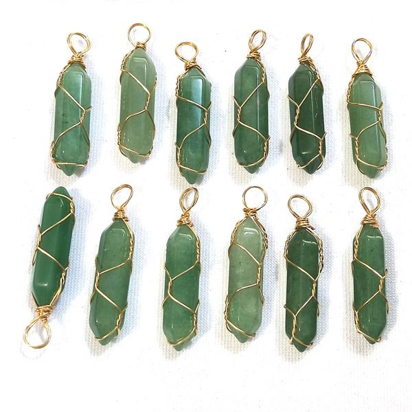gold wire wrap natural stone charms green pillar bullet shape point chakra pendants for jewelry making wholesale handmade craft bulk, Bronze;silver
gold wire wrap natural stone charms green pillar bullet shape point chakra pendants for jewelry making wholesale handmade craft bulk, Bronze;silver