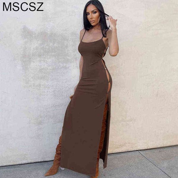 side slit long dress women summer spaghetti strap maxi dress fashion casual slip tunic beach dress night club wear t220816, Black;gray
side slit long dress women summer spaghetti strap maxi dress fashion casual slip tunic beach dress night club wear t220816, Black;gray