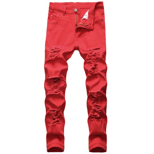 new arrival men's cotton ripped hole jeans casual slim skinny white jeans men trousers fashion stretch hip hop denim pants male, Blue
new arrival men's cotton ripped hole jeans casual slim skinny white jeans men trousers fashion stretch hip hop denim pants male, Blue