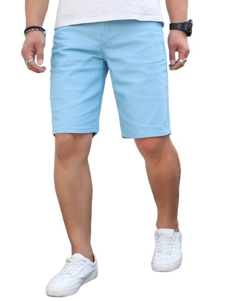 men light wash bermuda denim shorts r9lk#, White;black
men light wash bermuda denim shorts r9lk#, White;black