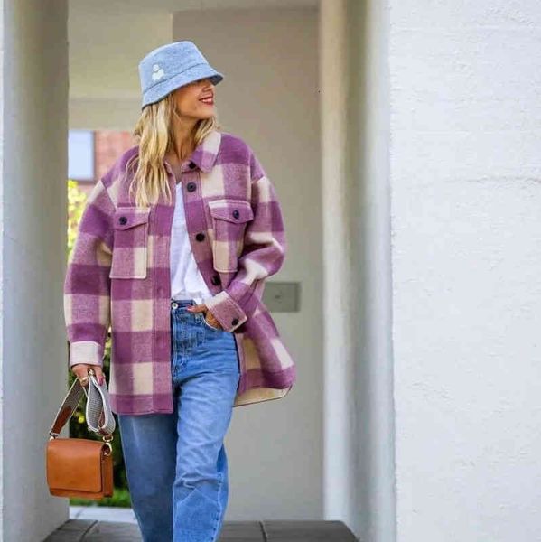 women's jackets spring wool lapel long sleeve coat ism short plaid versatile tweed women w2d9, Black;brown
women's jackets spring wool lapel long sleeve coat ism short plaid versatile tweed women w2d9, Black;brown