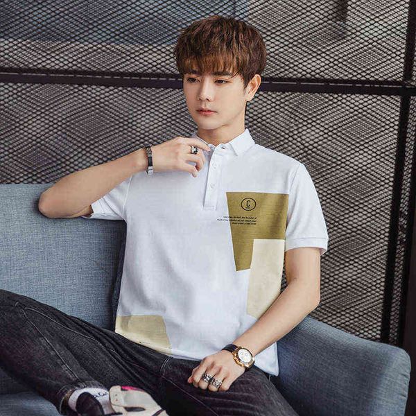 designer men's t-shirt zhudi cotton shirt men's 2022 summer brand lapel short t-shirt fashion half sleeve collar top, White;black
designer men's t-shirt zhudi cotton shirt men's 2022 summer brand lapel short t-shirt fashion half sleeve collar top, White;black