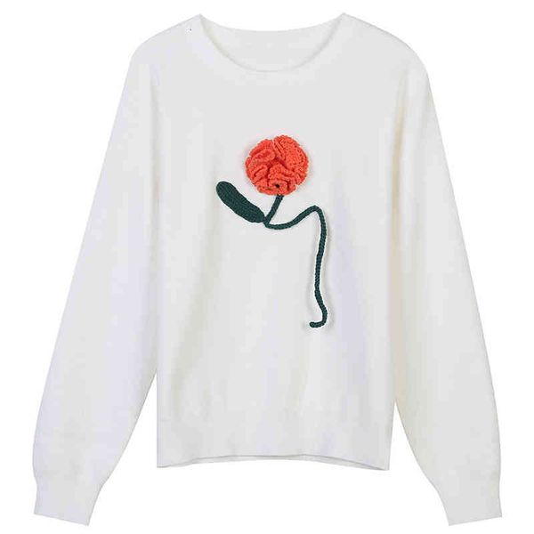 women's sweaters autumn and winter women's hook flower design versatile soft waxy slim round neck pullover knitted sweater 82n6, White;black
women's sweaters autumn and winter women's hook flower design versatile soft waxy slim round neck pullover knitted sweater 82n6, White;black