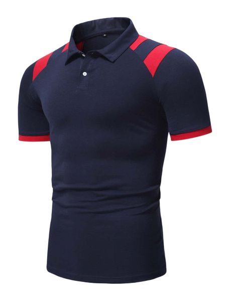 men colorblock raglan sleeve polo shirt a2ra#, White;black
men colorblock raglan sleeve polo shirt a2ra#, White;black