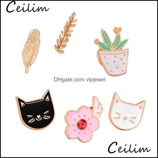 pins brooches jewelry cute cat colorf enamel pins badge for clothes cartoon succents plant cactus jacket bag diy drop delivery 2021 jnd18, Gray
pins brooches jewelry cute cat colorf enamel pins badge for clothes cartoon succents plant cactus jacket bag diy drop delivery 2021 jnd18, Gray