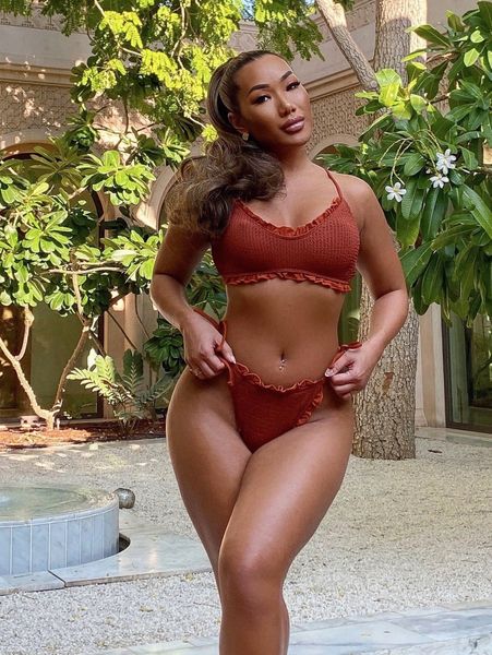 textured frill trim bikini swimsuit u7ro#, White;black
textured frill trim bikini swimsuit u7ro#, White;black