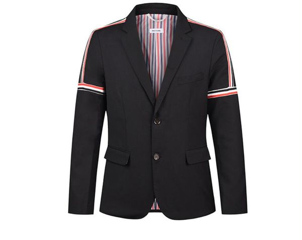 men's suits & blazers striped single breasted jacket fall new classic black stitching four bars 3d cut slim fit long sleeve casual busi, White;black
men's suits & blazers striped single breasted jacket fall new classic black stitching four bars 3d cut slim fit long sleeve casual busi, White;black