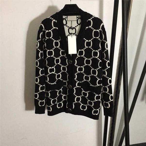 cardigan coat casual sweaters cashmere letter jacquard knitted single breasted sweater women knit sweatshirts, White;black
cardigan coat casual sweaters cashmere letter jacquard knitted single breasted sweater women knit sweatshirts, White;black