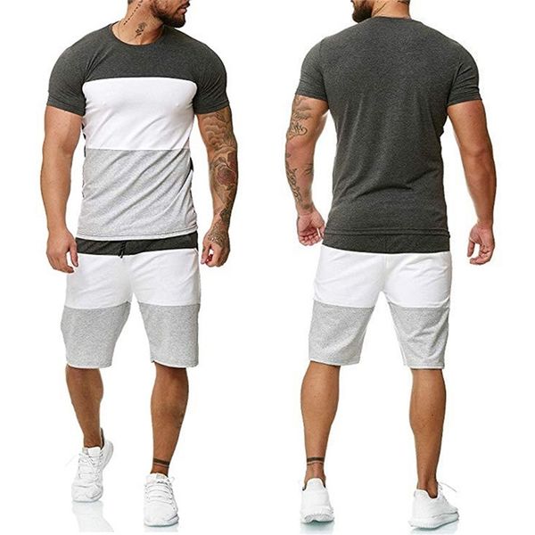 summer sport fitness homewear men s shorts sleeve t shirt pant 2 pieces sets beach style male suits for men tracksuit 220621, Gray
summer sport fitness homewear men s shorts sleeve t shirt pant 2 pieces sets beach style male suits for men tracksuit 220621, Gray