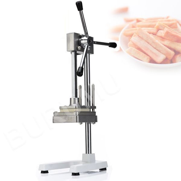 Image of Vertical Manual Cutting Fries Machine Commercial Stainless Steel Cutting Machine Radish Cucumber Cutting Device
