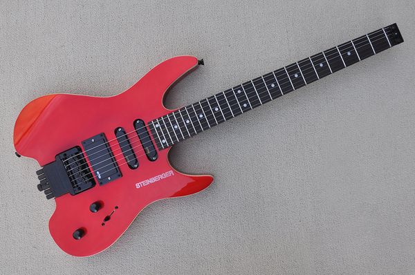 factory metal red headless electric guitar with black hardware,rosewood fingerboard,ssh pickups,24 frets,can be customized
factory metal red headless electric guitar with black hardware,rosewood fingerboard,ssh pickups,24 frets,can be customized