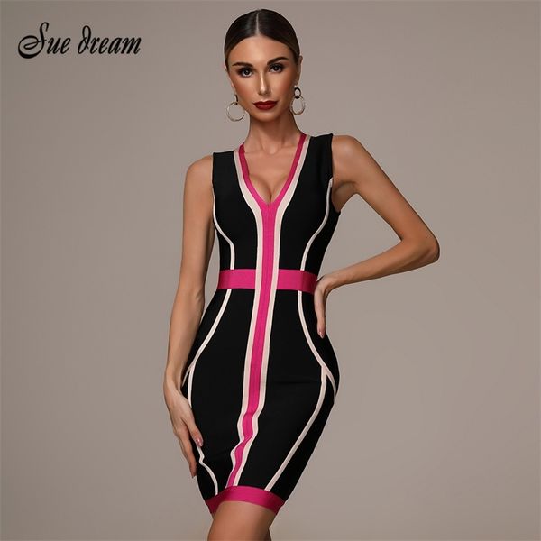 2021 summer new women s fashion striped stitching bandage dress deep v neck vestidos party club mini christmas dress 210319, Black;gray
2021 summer new women s fashion striped stitching bandage dress deep v neck vestidos party club mini christmas dress 210319, Black;gray