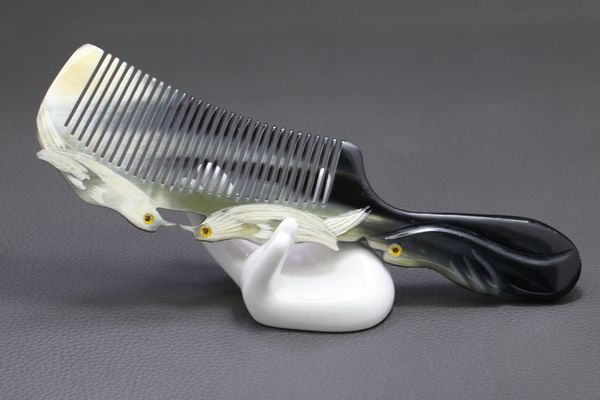 natural horn comb fine tooth comb anti static hair comb care hair massage handmade of ox horn perfections
natural horn comb fine tooth comb anti static hair comb care hair massage handmade of ox horn perfections
