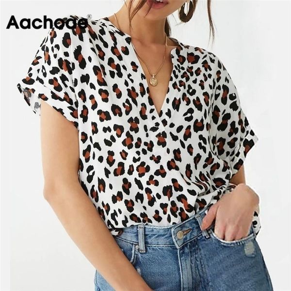 aachoae blouse summer women batwing short sleeve blouse leopard print casual loose tunic plus size chemisier femme blusas y200622, White
aachoae blouse summer women batwing short sleeve blouse leopard print casual loose tunic plus size chemisier femme blusas y200622, White