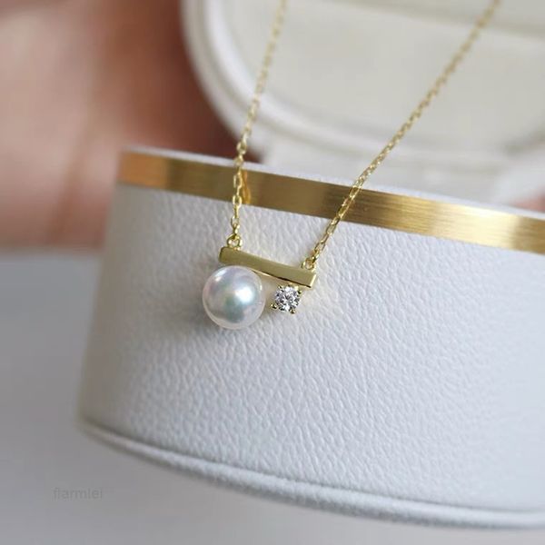 natural japanese sea water akoya balance beam pendant 7-8akoya pearl t home covers clavicle chain, Silver
natural japanese sea water akoya balance beam pendant 7-8akoya pearl t home covers clavicle chain, Silver