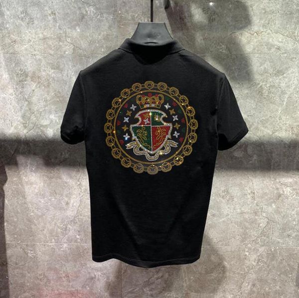 man polo shirt casual business 2022 summer polo t-shirt men short sleeve rhinestone high quantity mens clothing new, White;black
man polo shirt casual business 2022 summer polo t-shirt men short sleeve rhinestone high quantity mens clothing new, White;black