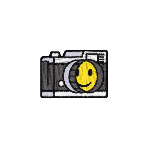smiley face camera sewing notions embroidery iron on patches for clothing shirts hats custom patch, Black
smiley face camera sewing notions embroidery iron on patches for clothing shirts hats custom patch, Black