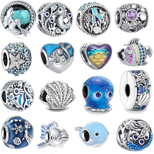 new s925 sterling silver charm loose beads beaded ladies fashion original fit pandora luxury bracelet fish shell circle pendant diy women je, Bronze;silver
new s925 sterling silver charm loose beads beaded ladies fashion original fit pandora luxury bracelet fish shell circle pendant diy women je, Bronze;silver