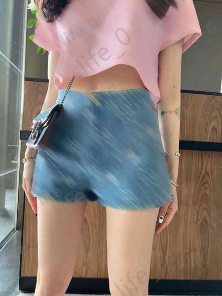 women y shorts luxury summer fashion joint logo print wash denim shorts designer clothing for women, White;black
women y shorts luxury summer fashion joint logo print wash denim shorts designer clothing for women, White;black