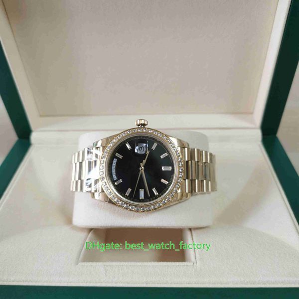 with box papers bp factory watches 40mm day-date 228238 diamond dial 18k yellow gold asia 2813 2836 3255 movement mechanical automatic mens, Slivery;brown
with box papers bp factory watches 40mm day-date 228238 diamond dial 18k yellow gold asia 2813 2836 3255 movement mechanical automatic mens, Slivery;brown