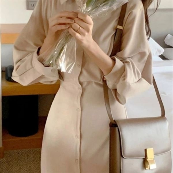 women's spring autumn fashion long sleeve midi shirt dress elegant bodycon solid vestidos female casual slim party clothes 220316, Black;gray
women's spring autumn fashion long sleeve midi shirt dress elegant bodycon solid vestidos female casual slim party clothes 220316, Black;gray
