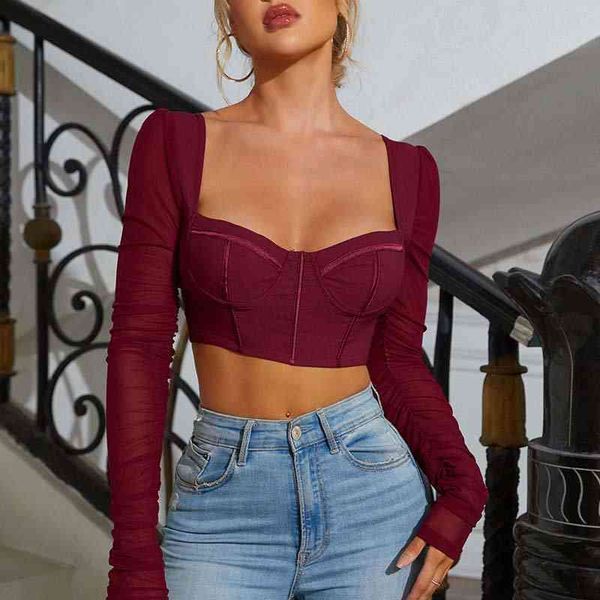 women's tanks camis 2022 women's mesh long sleeve square neck chest and navel multicolor blouse 7020, White
women's tanks camis 2022 women's mesh long sleeve square neck chest and navel multicolor blouse 7020, White