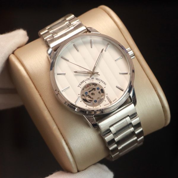 men watch automatic full stainless steel ceramic hour hand wristwatch fashion mechanical movement waterproof multifunctional leather strap w, Slivery;brown
men watch automatic full stainless steel ceramic hour hand wristwatch fashion mechanical movement waterproof multifunctional leather strap w, Slivery;brown