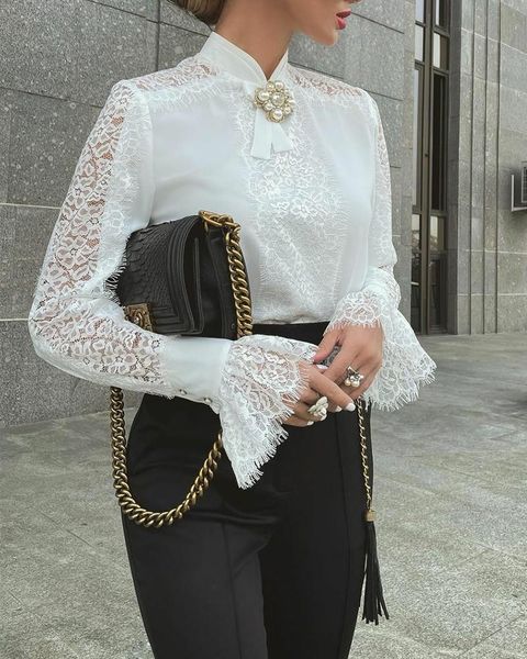 women's polos lace stitching flared sleeve collar accessorieswomen's women'swomen's, White
women's polos lace stitching flared sleeve collar accessorieswomen's women'swomen's, White