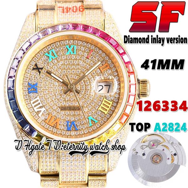sf latest tw126333 a2824 automatic mens watch bl126334 ew126303 square diamond bezel rainbow roman dial 904l steel iced out diamonds gold br, Slivery;brown
sf latest tw126333 a2824 automatic mens watch bl126334 ew126303 square diamond bezel rainbow roman dial 904l steel iced out diamonds gold br, Slivery;brown