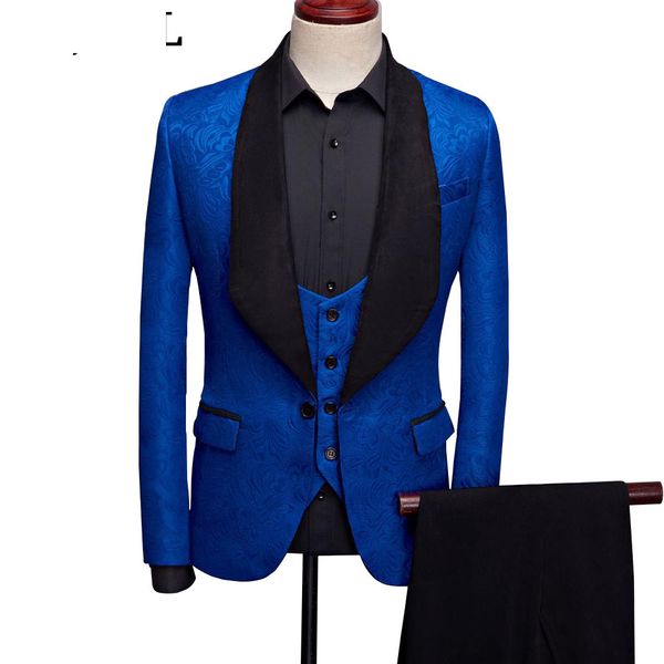 men's suits & blazers shawl lapel suit three piece jacquard bridegroom wedding dress banquet tuxedo singer performance, White;black
men's suits & blazers shawl lapel suit three piece jacquard bridegroom wedding dress banquet tuxedo singer performance, White;black