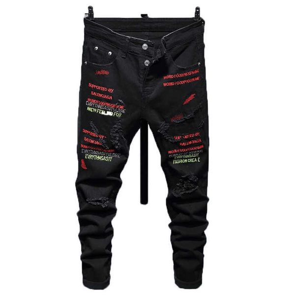 2022 homme men jeans pants denim trousers biker comfortable advanced printing black male casual designer ripped, Blue
2022 homme men jeans pants denim trousers biker comfortable advanced printing black male casual designer ripped, Blue