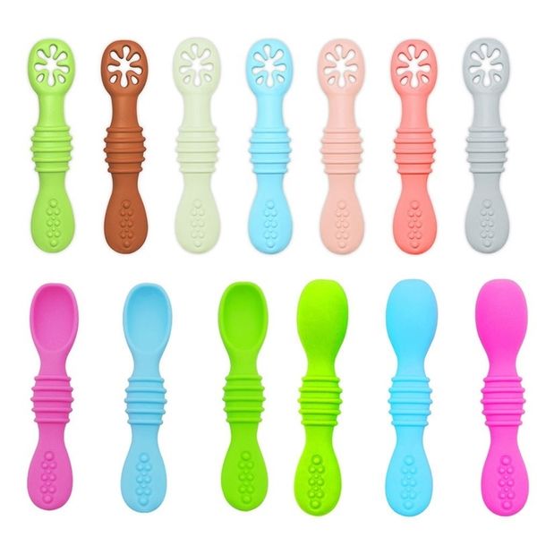 baby spoon silicone teether toys learning feeding scoop training utensils born tableware infant learning spoons teether 220715
baby spoon silicone teether toys learning feeding scoop training utensils born tableware infant learning spoons teether 220715