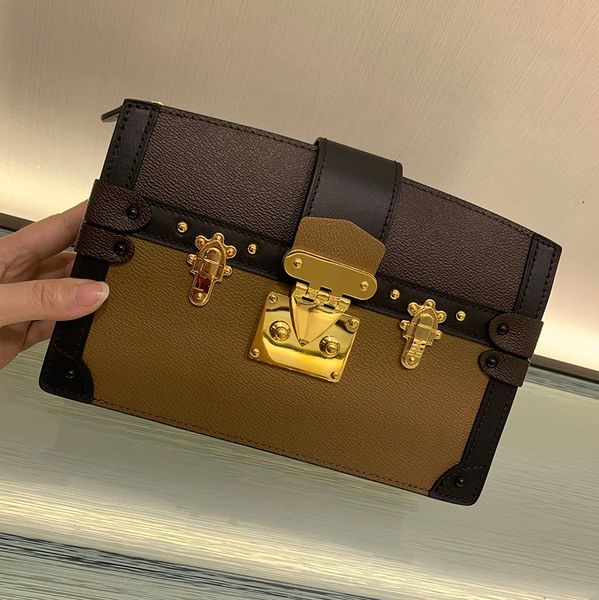 new mini trunk women oxidizing leather crossbody bag vintage designer shoulder bags petite rivet zipper clutch removable strap purse 43596 w
new mini trunk women oxidizing leather crossbody bag vintage designer shoulder bags petite rivet zipper clutch removable strap purse 43596 w