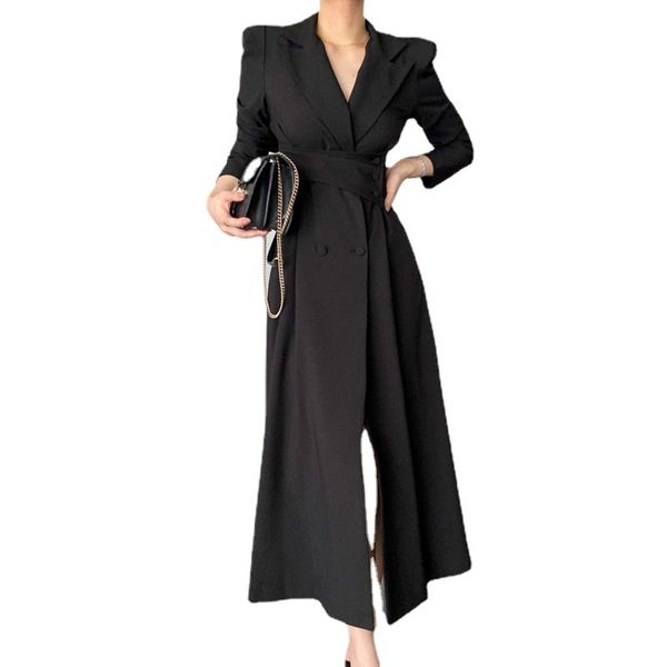 casual dresses elegant office lady notched collar women vintage long sleeve high waist 2022 woman dress spring autumn vestidos mujer, Black;gray
casual dresses elegant office lady notched collar women vintage long sleeve high waist 2022 woman dress spring autumn vestidos mujer, Black;gray