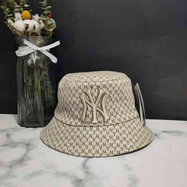 designer bucket trucker straw hat man woman spring, summer autumn trend new sunshade full printed female embroidered basin versatile leisure, Blue;gray