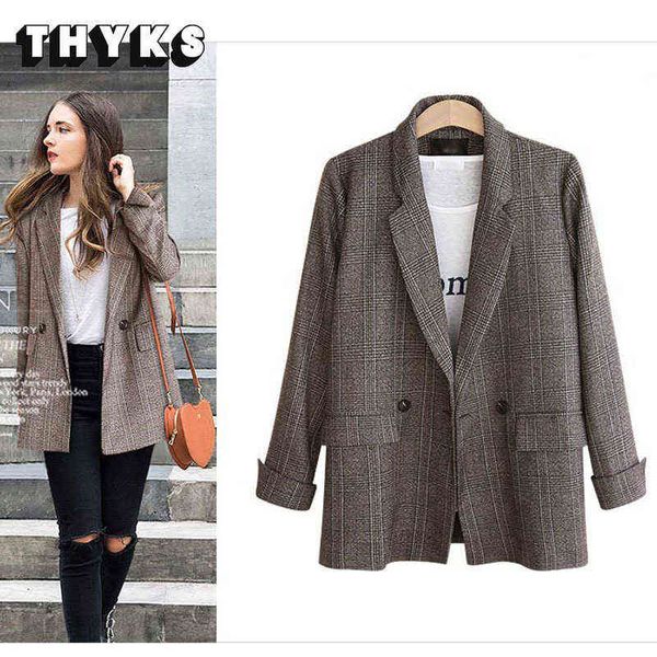 autumn blazer women za 2022 new plaid korean jackets long sleeves notched vintage casual fashion office jackets plus size 5xl j220813, White;black
autumn blazer women za 2022 new plaid korean jackets long sleeves notched vintage casual fashion office jackets plus size 5xl j220813, White;black