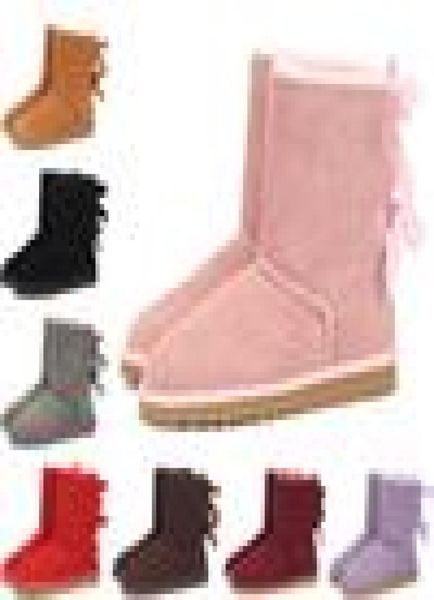 kids bailey 2 bows boots genuine leather toddlers snow boots solid botas de nieve winter girls footwear toddler girls boots, Black
kids bailey 2 bows boots genuine leather toddlers snow boots solid botas de nieve winter girls footwear toddler girls boots, Black