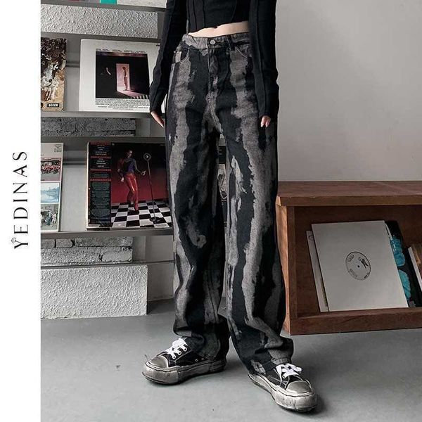 yedinas tie dye denim pants women wide leg jeans high waist black gothic trousers jean boyfriend femme 90s streetwear 210527, Blue
yedinas tie dye denim pants women wide leg jeans high waist black gothic trousers jean boyfriend femme 90s streetwear 210527, Blue