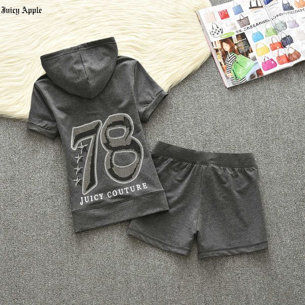 juicy apple tracksuit women velvet sewing suit 2022 summer brand velour short sleeve and shorts two piece set woman outfit, Gray
juicy apple tracksuit women velvet sewing suit 2022 summer brand velour short sleeve and shorts two piece set woman outfit, Gray