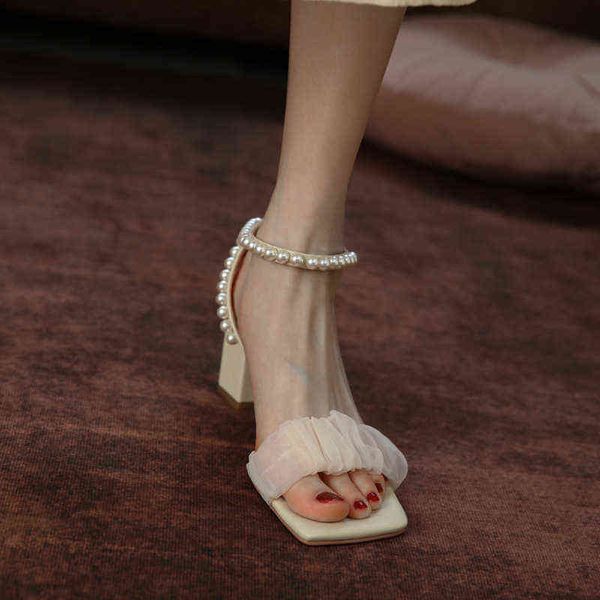 designer women's shoes boots fried street pearl sandals french mh one-line belt thick heel square head high-heeled fairy shoes beige sa, Black
designer women's shoes boots fried street pearl sandals french mh one-line belt thick heel square head high-heeled fairy shoes beige sa, Black
