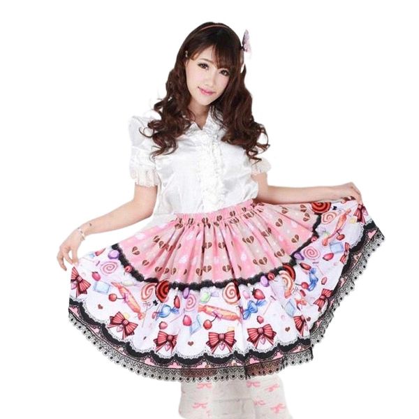 skirts princess sweet lolit pink lollipop cute girl lolita short skirt with lace and pleat women gzwy147 u4up#, Black
skirts princess sweet lolit pink lollipop cute girl lolita short skirt with lace and pleat women gzwy147 u4up#, Black
