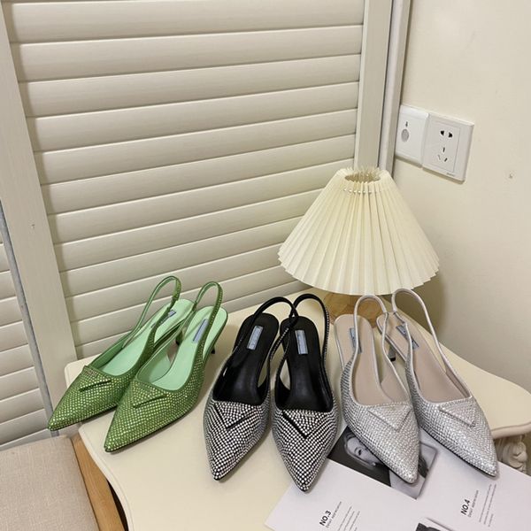 2022 designer women sandals high heels pointed toe rhinestone shiny sandals wedding party ballet dance shoes, Black
2022 designer women sandals high heels pointed toe rhinestone shiny sandals wedding party ballet dance shoes, Black