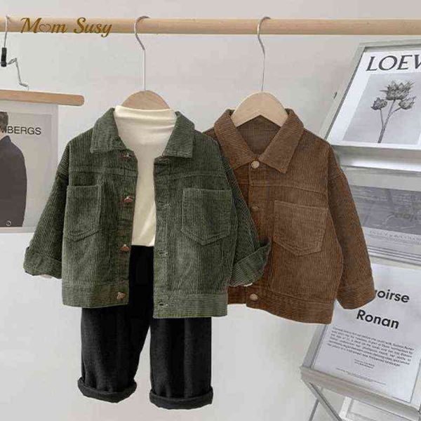fashion baby girl boy corduroy jacket baby waggle child cotton jacket blazer button rut spring autumn baby clothes 1-8y j220718, Blue;gray
fashion baby girl boy corduroy jacket baby waggle child cotton jacket blazer button rut spring autumn baby clothes 1-8y j220718, Blue;gray