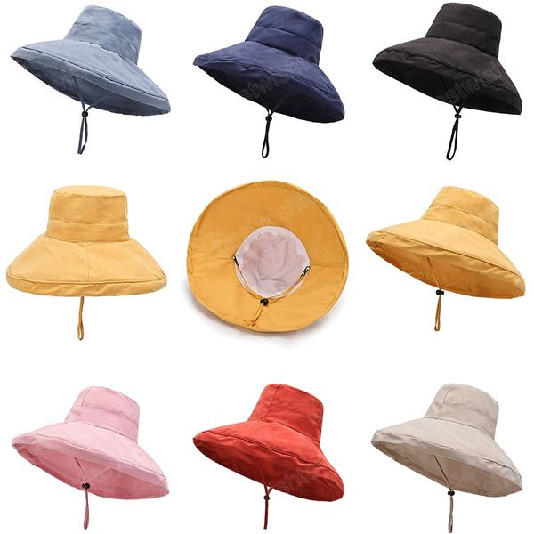fashion women spring summer sun hat solid color windproof adjustable wide brim fisherman's hat travel outdoor protection cap, Blue;gray
fashion women spring summer sun hat solid color windproof adjustable wide brim fisherman's hat travel outdoor protection cap, Blue;gray