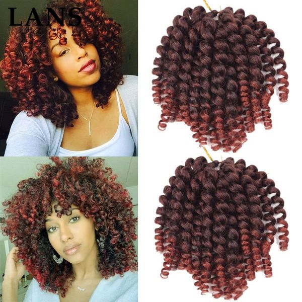 8 inch jumpy wand curl crochet braids hair 20 stands/pack jamaican bounce synthetic hair extension for black women ls08
8 inch jumpy wand curl crochet braids hair 20 stands/pack jamaican bounce synthetic hair extension for black women ls08